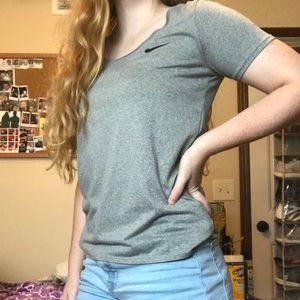 Grey Nike shirt